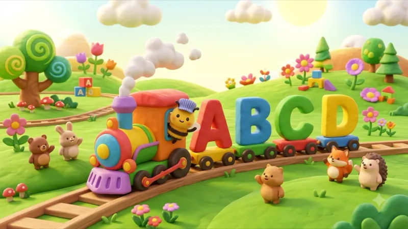 ABC Express world in Buzzy's Spelling Garden
